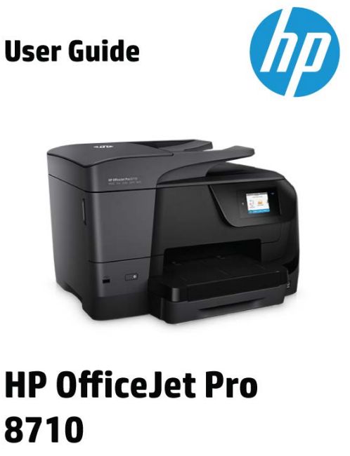 Hp Officejet Pro 8210 Printer User Manual